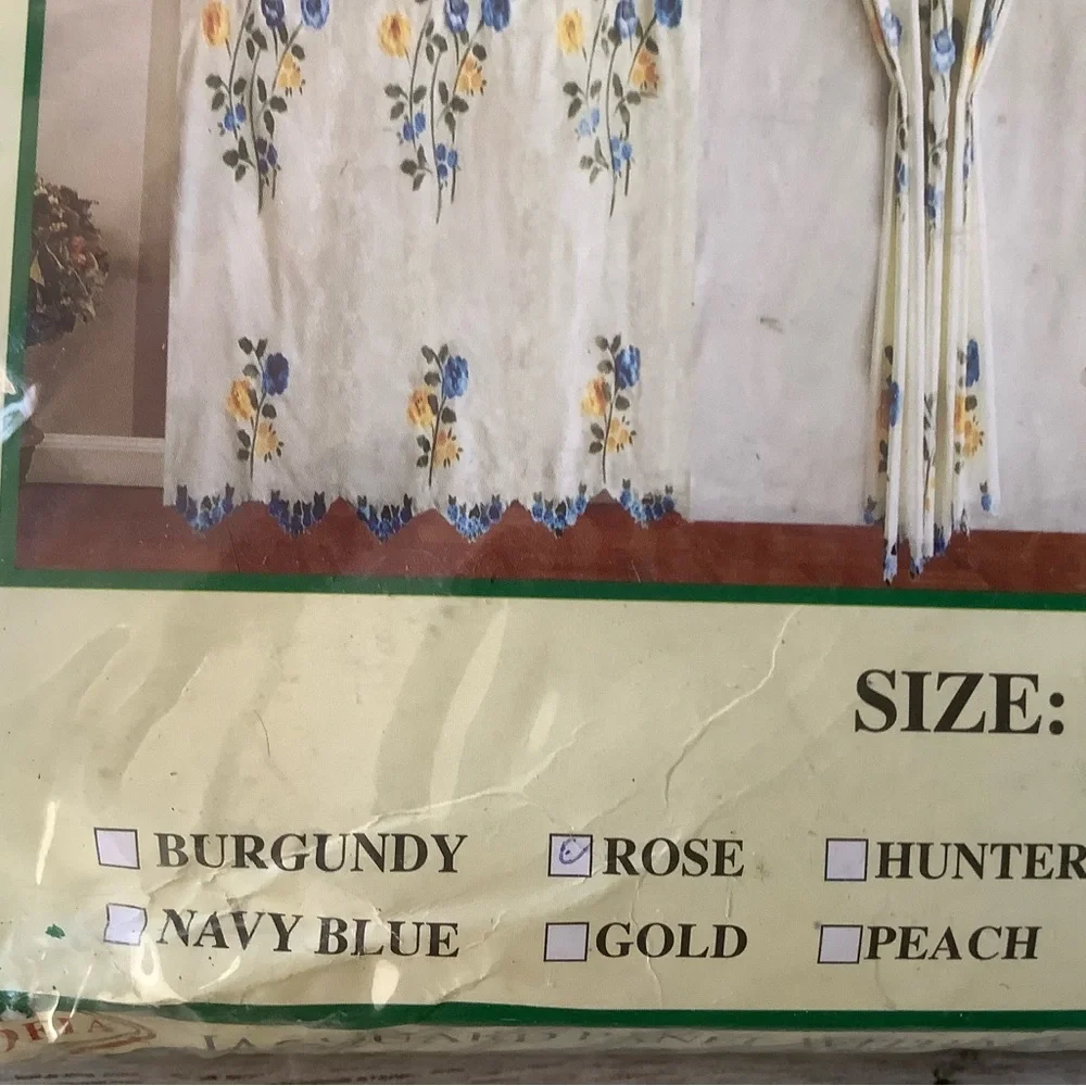 RT designer collection jacquard panel with embroidered flowers and satin backing
